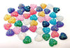 CA760 - 10 pcs Druzy Resin Embellishment Cabochons Multicolor Assortment - 12mm - Heart