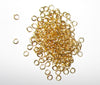 J030 - 100 pcs Gold Plated Open Jump Rings - 3mm - 25 Gauge
