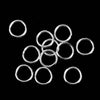 J081 - 100 pcs Silver Plated Open Jump Rings - 9mm - 18 Gauge (1mm Thick) - Shiny