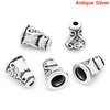 BD479A - 10 pcs Antique Silver Megaphone Tube Spacer Spacers Beads - 10mm x 7mm