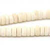 BD040 - 94 pcs - Coconut Natural Color Spacer Disc Disk Beads - 8mm - 1 strand - 40cm - 15 3/4 inch - Hole Size: 1mm
