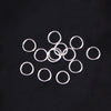 J123 - 100 pcs Silver Tone Open Jump Rings - 10mm - 15 Gauge (1.5mm Thick)