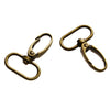 CL150 - 10 pcs. Antique Bronze Lobster Swivel Clasps for Key Ring - 46mm x 31mm - Clip Clasps