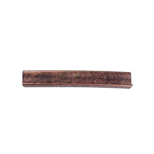 BD349 - 10 pcs. Antique Copper Noodle Rectangle Tube Long Curved Beads - 35mm x 5mm (1 3/8" x 1/4") - Hole Size: 4.4mm x 2.2mm