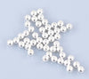 BD400 - 30 pcs 925 Sterling Silver Smooth Ball Spacer Beads- 3mm