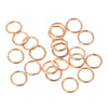 J059 - 100 pcs Rose Gold Plated Open Jump Rings - 7mm - 18 Gauge (1mm Thick)
