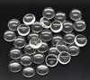 CA279A - Lot of 10 Circle Clear Round Glass Dome Seals Tiles - 8mm (0.3 in)