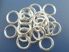 J175A - 100 pcs Silver Plated Open Jump Rings - 10mm - 15 Gauge