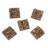 CA204C - 1000 pcs Druzy Resin Embellishment Cabochons Magenta Red Pink Multicolor AB - 12mm - Square
