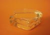 CA284 - 10 pcs. Square Clear Glass Dome Seals Tiles - 15mm - 4.5mm Thick - Flat Top and Bottom