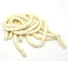 BD040 - 94 pcs - Coconut Natural Color Spacer Disc Disk Beads - 8mm - 1 strand - 40cm - 15 3/4 inch - Hole Size: 1mm
