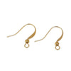 E533 - 100 pcs (50 pairs) Gold Plated with Flat Earring Hooks - 17mm x 19mm - Hole Size: 2.1mm - Made of Copper! High Quality!