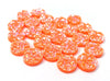 CA761 - 10 pcs Druzy Resin Embellishment Cabochons Orange Neon Multicolor - 12mm