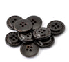 BU003 - 100 pcs Dark Brown Buttons- 18mm (6/8 in) - 4 holes