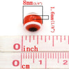 BD496A - 100 pcs Round Resin Evil Eye Striped Spacer Beads - 8mm - Assortment - Hole Size: 1.6mm