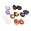 CA714 - 10 pcs Assortment of Stone Embellishment Cabochons - 14x10mm - Teardrop - 14mm x 10mm