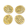 P679 - 10 pcs. Antique Gold Oval "May you always have a shell in your pocket and sand between your toes" Charms Pendants - 30mm X 26mm