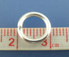 J175A - 100 pcs Silver Plated Open Jump Rings - 10mm - 15 Gauge
