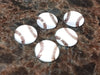 GC003 - 10 pcs Circle Baseball Ball Sports Glass Round Dome Seals Tiles Cabochons - 12mm