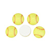 CA733 - 10 pcs Circle Softball Ball Sports Glass Round Dome Seals Tiles Cabochons - 10mm