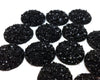 CA641 - 10 pcs Druzy Resin Embellishment Cabochons Assortment - 20mm - Dome Style