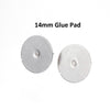 E398 - 50 pcs. (25 pairs) 304 Stainless Steel Earring Posts/Bases/Studs/Settings with Rubber Backs - 12mm x 14mm - 14mm Glue Pad