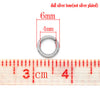 J218A - 100 pcs 304 Stainless Steel Open Jump Rings 6mm - 18 Gauge - High Quality