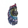 P2214 - 2 pcs. Metal Rainbow Multicolor Enamel Painted Feather Style Pendants Dangle Charms - 83mm (3.28") - Great for Earrings!