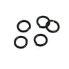 J032 - 100 pcs Black Plated Open Jump Rings 6mm - 18 Gauge (1mm Thick) - Great Quality!