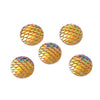 CA465 - 10 pcs Mermaid Fish Scales Resin Carved Embellishment Cabochons Orange AB - 20mm (3/4 in)