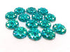 CA544B - 100 pcs Druzy Resin Embellishment Cabochons Blue Ice Mint Multicolor - 10mm - Shimmer Style