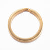 J256 - 5 pcs. 304 Stainless Steel Golden Split Rings Key Rings - 25mm (1 inch) - Tarnish Resistant! - 2mm Thick