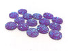 CA734 - 10 pcs Druzy Resin Embellishment Cabochons Purple - 8mm - Dome Circle