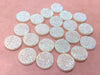 CA762 - 10 pcs Druzy Resin Embellishment Cabochons Sandy White - 12mm