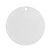P986 - 25 pcs. Silver Plated Circle Round Stamping Tags- 20mm