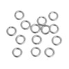 J203A - 100 pcs Silver Tone Open Jump Rings - 5mm - 18 Gauge (1mm Thick)
