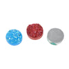 CA153 - 10 pcs Druzy Resin Embellishment Cabochons Sparkly Mix AB- 12mm - 5 Colors - Assortment - Blue, Red, Purple, Green, Strawberry Red!