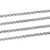 N114 - 1M (3.28 Ft) - 304 Stainless Steel Rolo Link-Opened Chain - 2.3mm Links - Tarnish Resistant!
