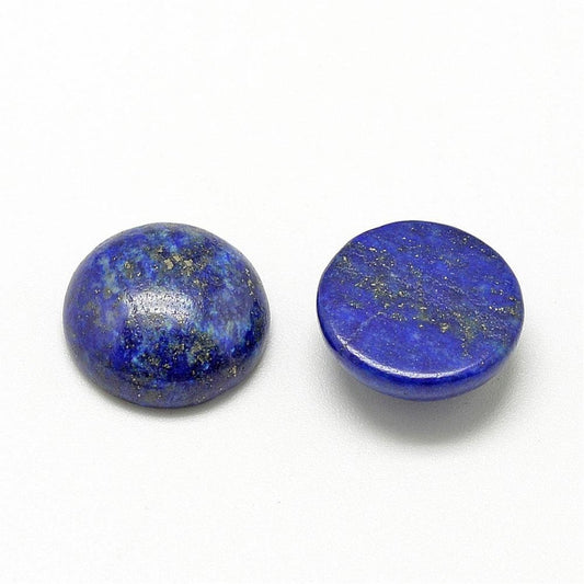 CA985 - 10 pcs Lapis Lazuli Blue Stone Embellishment Cabochons - 8mm - Round