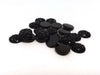 CA190 - 10 pcs Druzy Resin Embellishment Cabochons Black - 12mm- Dome Circle