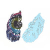 P2214 - 2 pcs. Metal Rainbow Multicolor Enamel Painted Feather Style Pendants Dangle Charms - 83mm (3.28") - Great for Earrings!
