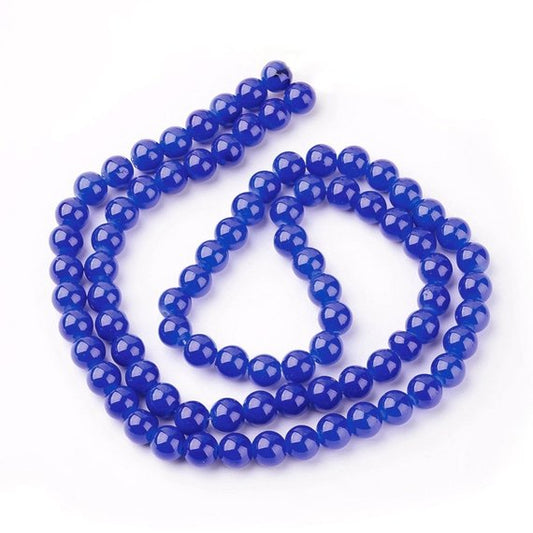 BD246 - 10 Strands - 800 Beads - 10mm Imitation Jade Round Beads - 32" strands - Approx 80 beads per strand - Hole Size: 1.3mm - Assortment