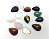 CA714 - 10 pcs Assortment of Stone Embellishment Cabochons - 14x10mm - Teardrop - 14mm x 10mm