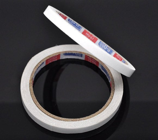 T013 - 1 Roll - 18M (708 inch) - White Double Sided Tape - 3/8" (0.8cm) = 8mm wide