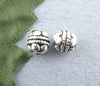 BD509 - 80 pcs Antique Silver Carved Tibetan Bali Round Spacer Beads- 5mm - 5x5mm