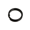 J033B - 1000 pcs Double Rings - Black Plated Split Open Jump Rings - 6mm - 21 Gauge (0.7mm Thick)