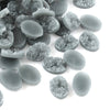 10 pcs Druzy Resin Embellishment Oval Cabochons Gray - 14x10mm - 14mm x 10mm - 10x14mm