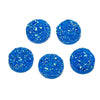 CA131 - 10 pcs Druzy Resin Embellishment Cabochons Royal Blue - 12mm