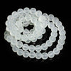 BD742 - 10mm Clear Frosted Glass Round Beads - 16" strand (41cm) - Approx 40 beads per strand - Hole Size: 1mm