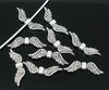 P096 - 10pcs. Antique Silver Wing Spacer Charms Pendants - 23mm X 7mm